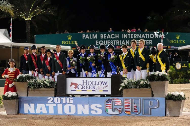 Estados Unidos vuelve a ganar la Hollow Creek Farm FEI Junior Nations Cup en Wellington.