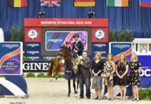 Lauren Hough y Ohlala ganan el $130,000 Longines FEI World Cup en Washington.
