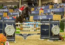Jenni McAllister $132,000 Longines FEI World Cup Jumping en Calgary.