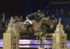Michael Whitaker con la primera victoria británica del CSI 4* Liverpool International Horse Show.