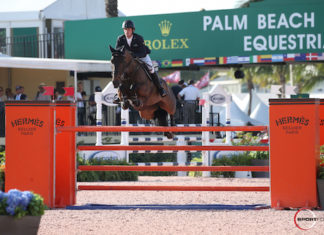 Darragh Kenny y Bolero 111 liquidan el FEI 2* $35,000 1.45m en Wellington.