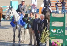 Thierry Goffinet cómodo en el CSI 3* Grand Prix-Crédito Agrícola.