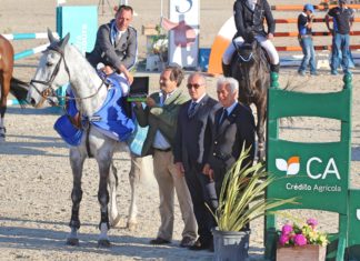 Thierry Goffinet cómodo en el CSI 3* Grand Prix-Crédito Agrícola.