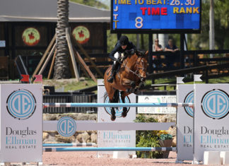 Jessica Springsteen en dos fases comandó el $35,000 Douglas Elliman 1.45m en Wellington.