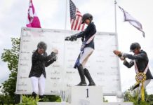 Eve Jobs con su primer Gran Premio al dominar el $130,000 CSI3* Grand Prix en Lexington.