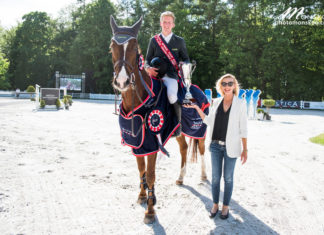 Marcel Ewen por 1 segundo gana el CSI2* Baltica Tour Grand Prix.