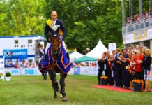 Holger Wulschner crecido en casa se lleva el CSI4* Grand Prix de Wiesbaden.