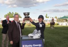 Kent Farrington demostrando su liderato gana el $216,400 ATB Financial Cup.