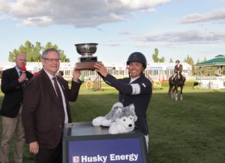 Kent Farrington demostrando su liderato gana el $216,400 ATB Financial Cup.