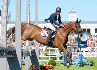 Bertram Allen gana en triplete Irlandés el Falsterbo Derby.