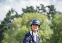 Nicolas Delmotte sin derribos en el Prix du Conseil Régional de Bretagne.