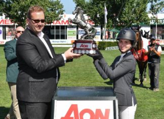 Zazou Hoffman sorprende en el $35,000 Aon Cup de Spruce Meadows.