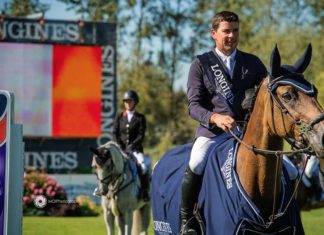 Conor Swail barrió en Langley y gana el $135,000 Longines FEI World Cup.