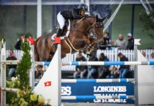 Gudrun Patteet exacta en el Sportstall Tina Pol en St. Moritz.