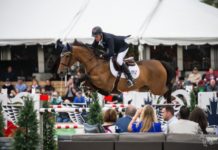 Ian Millar con la primera manga $86,600 Kubota Grand Prix