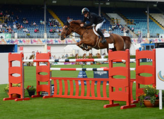 Shane Breen guía el uno-dos-tres irlandés en el CSIO5* Dublin.