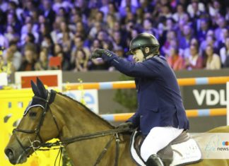 Wout-Jan van der Schans firme en el CSI2* Opglabbeek.
