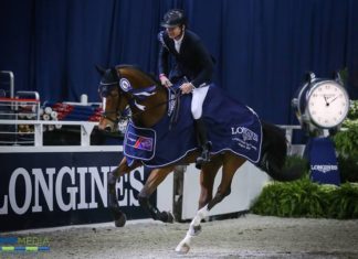 Beat Mändli vence en el $130,000 Longines FEI World Cup Jumping Washington.