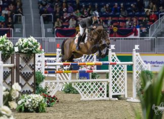 Daniel Bluman pegó primero en el $35,000 International Jumper Two Phases.