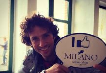 Francesco Turturiello cómodo en el Gruppo 2A & Whafe Event de Milano.