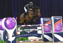 Richard Spooner liquidó el $100,000 Longines FEI World Cup Jumping Las Vegas.