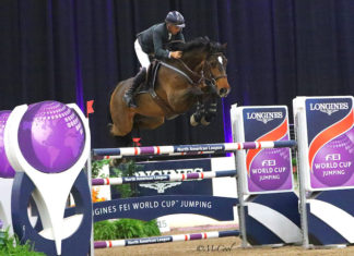 Richard Spooner liquidó el $100,000 Longines FEI World Cup Jumping Las Vegas.