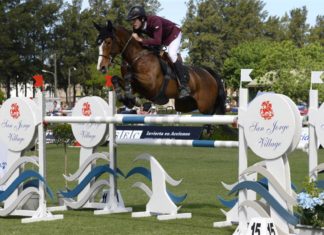 Santiago Orifici con su primera victoria FEI en el San Jorge Village CSI2*.