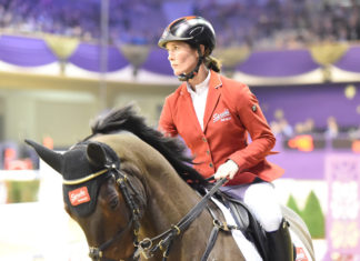 Jöme Sprehe con mínima ventaja en el Weltranglisten-Springprüfung mit Stechen.