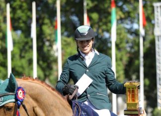 Abdullah AlSharbatly cómodo en el CSI4* Abu Dhabi.