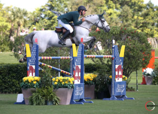 Francisco Mesquita Musa la sorpresa del $35,000 Hollow Creek Farm 1.50m Classic.
