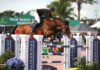 Kristen Vanderveen hace el trabajo en el FEI 5* $35,000 Douglas Elliman 1.45m Classic