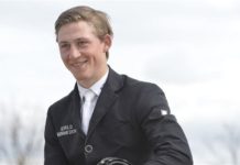 Mathias Norheden Johansen con su primera victoria FEI en el CSI2* Bonheiden.