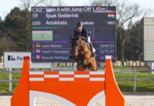 Sjaak Sleiderink el mejor del €24.700 Parkhotel Horst Prix CSI2* en Kronenberg.