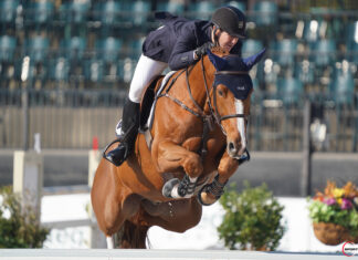 McLain Ward y Contagious cabalgaron el $37,000 Horseware Ireland Welcome Stake CSI3*.