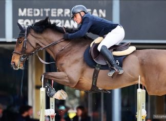 Olivier Robert en el tope del Grand Prix CSI3* 1.50m Trofeo Oliva Nova Beach & Golf Resort.
