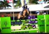 Luis Fernando Larrazabal de Venezuela con la victoria del $32,000 FEI 5* Dodd Technologies 1.45m en Wellington.