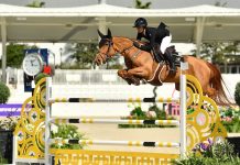 Nina Mallevaey y My Clementine con primera victoria en el $32,000 1.45m Two Phase Special CSI5*-W de Ocala.