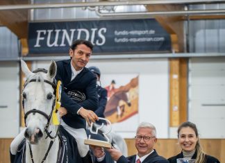 Rubén Arroyave de Colombia vencedor en el Gran Prix de Riesenbeck CSI2*.