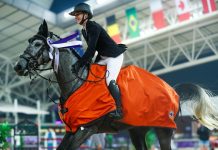 Millie Allen y Clearround IL Mondo Z cabalgan el CSI5* Prix Hermès Sellier en Doha.