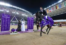 Simon Delestre triunfa en el inicio del Longines CHI Al Shaqab en Doha.